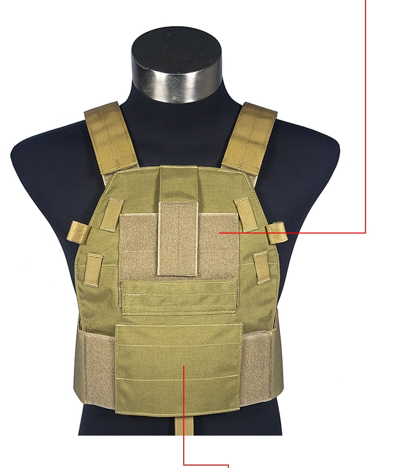 Mil Spec Military LT6094A Coyote Brown Plate Carrier Combat Molle Tactical Vest  Army Military Combat Vests & Gear Carrier