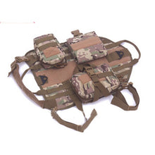 Load image into Gallery viewer, Army Tactical Dog Vests Military Dog Clothes training Load Bearing Harness SWAT Dog Training rescue Molle Vest Harness XS-XL