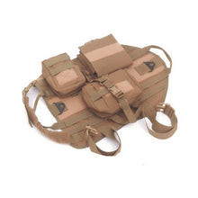 Load image into Gallery viewer, Army Tactical Dog Vests Military Dog Clothes training Load Bearing Harness SWAT Dog Training rescue Molle Vest Harness XS-XL
