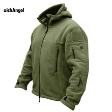 Load image into Gallery viewer, US Military Man Fleece Tactical Jacket Thermal Breathable Polar Hooded Coat Casual Outerwear Army Clothes