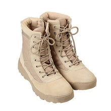 Load image into Gallery viewer, Army Military soldier Men Combat Tactical Boots Hiking Desert Leather Ankle Training Boots Male Camping Shoes