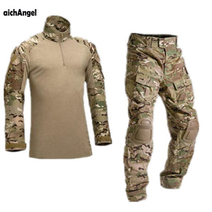 Tactical Camouflage Military Uniform Clothes Suit Men