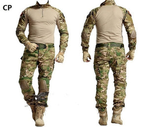 Tactical Camouflage Military Uniform Clothes Suit Men