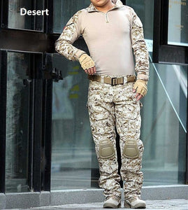 Tactical Camouflage Military Uniform Clothes Suit Men