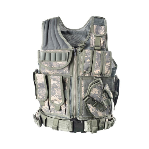 Mens  Colors Tactical Vest Military 600D Oxford Swat Vest Field Battle Airsoft Molle Combat Assault Plate Carrier  Vest 5