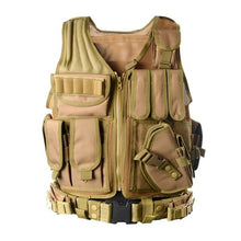 Load image into Gallery viewer, Mens  Colors Tactical Vest Military 600D Oxford Swat Vest Field Battle Airsoft Molle Combat Assault Plate Carrier  Vest 5
