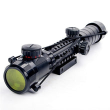 Load image into Gallery viewer, 3 in 1 Combo 3-9X32EG Riflescope with Long Range Red Dot Laser and Red/Green Dot Holographic Reflex Sight fand Airsoft