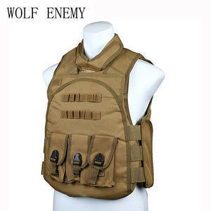 SWAT Airsofl Combat Assault Vest BK/DE/multicam