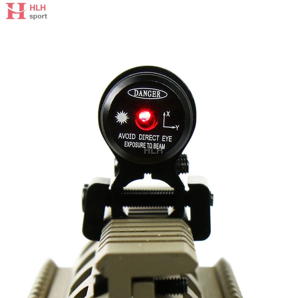 650nm Tactical Red Laser Sight with 11/20 mm Mount Scope Cliper Adjustable Rifle Laser Sight Hunting Guns Glock 1911 Crossbow