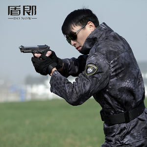 Military Uniform Black Hawk Python Uniforme Military Tactical Combat Jacket  Suit CS Fardas Militar Army Clothing Men