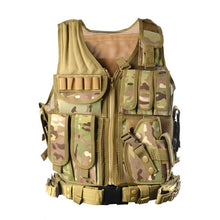 Load image into Gallery viewer, 2018 New Police Tactical Vest Camouflage Military Body Armor Sports Waistcoat