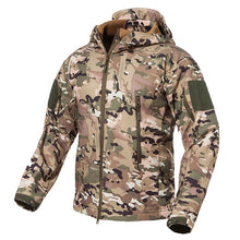 Load image into Gallery viewer, New Soft Shell Military Camouflage Jackets Men Hooded Waterproof Tactical Fleece Jacket Winter Warm Army Outerwear Coat