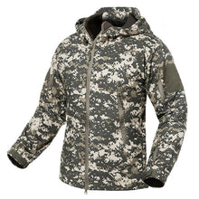 Load image into Gallery viewer, New Soft Shell Military Camouflage Jackets Men Hooded Waterproof Tactical Fleece Jacket Winter Warm Army Outerwear Coat