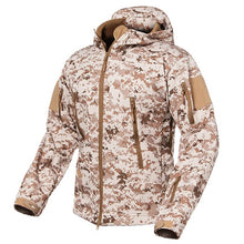 Load image into Gallery viewer, New Soft Shell Military Camouflage Jackets Men Hooded Waterproof Tactical Fleece Jacket Winter Warm Army Outerwear Coat