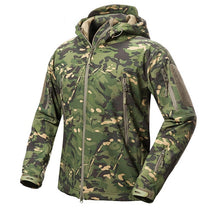 Load image into Gallery viewer, New Soft Shell Military Camouflage Jackets Men Hooded Waterproof Tactical Fleece Jacket Winter Warm Army Outerwear Coat