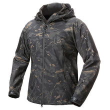 Load image into Gallery viewer, New Soft Shell Military Camouflage Jackets Men Hooded Waterproof Tactical Fleece Jacket Winter Warm Army Outerwear Coat