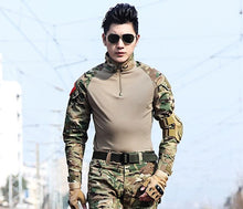 Load image into Gallery viewer, Military Uniform Camouflage Suits Men Army Combat Shirt+Tactical Pants Airsoft  Uniform Brand Clothes