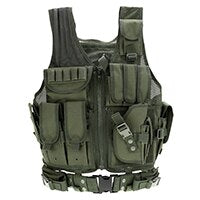 Tactical Police Vest Multi Pockets Outdoor Camouflage Military Body Armor  Army Swat Molle Vest Black