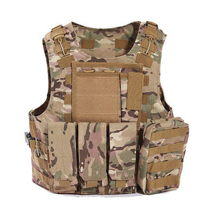 MEGE Tactical Vest 14 Colors, Military SWAT CS Equipment, 600D Oxford Colete Tatico