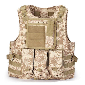 MEGE Tactical Vest 14 Colors, Military SWAT CS Equipment, 600D Oxford Colete Tatico