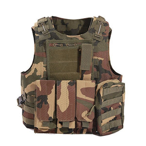 MEGE Tactical Vest 14 Colors, Military SWAT CS Equipment, 600D Oxford Colete Tatico