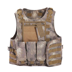 MEGE Tactical Vest 14 Colors, Military SWAT CS Equipment, 600D Oxford Colete Tatico