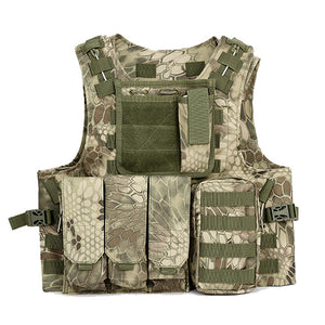 MEGE Tactical Vest 14 Colors, Military SWAT CS Equipment, 600D Oxford Colete Tatico