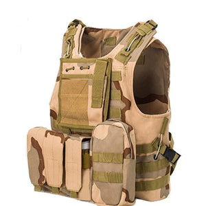 MEGE Tactical Vest 14 Colors, Military SWAT CS Equipment, 600D Oxford Colete Tatico