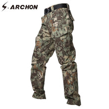 Load image into Gallery viewer, Military Camouflage Tactical Pants Men Rip Stop Waterproof Army Combat Pants Male Soldier