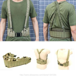 Tactical Gear MOLLE Padded Waist Belt Mens Airsoft Combat Suspender Adjustable Hunting Waist Support Army Military Belts