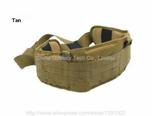 Tactical Gear MOLLE Padded Waist Belt Mens Airsoft Combat Suspender Adjustable Hunting Waist Support Army Military Belts