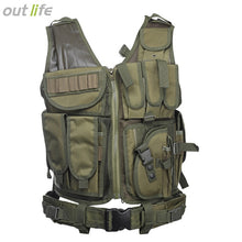 Load image into Gallery viewer, Outlife Hunting Vest Men Tactical Molle Vest Tactical Paintball Military Swat Assault Shooting Hunting Molle Vest With Holster