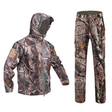 Load image into Gallery viewer, Military TAD Camouflage Shark Skin Soft Shell Tactical Suits Winter Autumn Waterproof Fleece Combat Gear Men clothing suit BF05