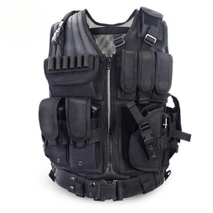 Unloading Police Tactical  Vest Black