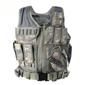 Unloading Police Tactical  Vest Black