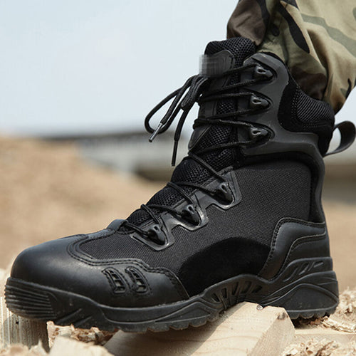 Tactical Military Soldier Boots For Men Climbing Trekking Hunting Walking Mountain Camo Sneakers Man Hiking Shoes Outdoor