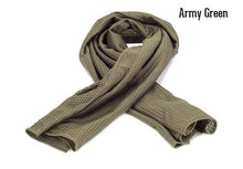 Load image into Gallery viewer, Military Camouflage Arab Scarves Men Jungle Camo Windproof Tactical Mesh Shawl Veil  Airsoft Armt Combat Scarf