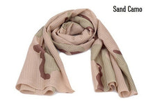 Load image into Gallery viewer, Military Camouflage Arab Scarves Men Jungle Camo Windproof Tactical Mesh Shawl Veil  Airsoft Armt Combat Scarf