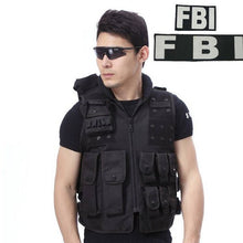 Load image into Gallery viewer, Military Tactical Vest 800D Waterproof Swat Protective Vest SWAT/FBI/POLICE Hook Loop Fasteners Outdoor CS Game Equipment