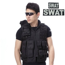 Load image into Gallery viewer, Military Tactical Vest 800D Waterproof Swat Protective Vest SWAT/FBI/POLICE Hook Loop Fasteners Outdoor CS Game Equipment