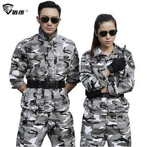 Military Uniform Snow Camouflage Army Combat Pant Uniforme Militar Tactical CS Softair Mens Working Clothes Female