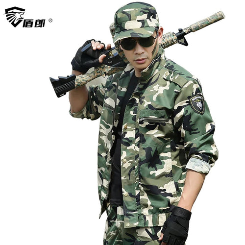 Military Uniform Tactical Green Camouflage Clothes US Army Uniforme Ropa Militar Multicam Clothing Combat Jacket +Cargo Pant Men