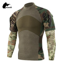 Load image into Gallery viewer, Military Mens Camouflage Tactical T Shirt Long Sleeve Brand Cotton Generation III Combat Frog Shirt Men Training Shirts