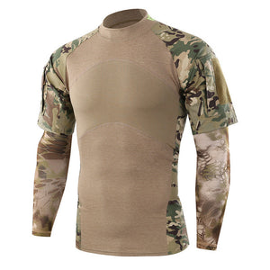 Military Mens Camouflage Tactical T Shirt Long Sleeve Brand Cotton Generation III Combat Frog Shirt Men Training Shirts