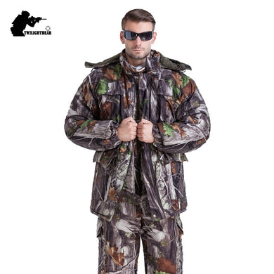 MULTICAM Uniform Winter Jungle Bionic Camouflage Tactical Suit Thicken Slim Fat Sniper Suit Hunting Waterproof Set