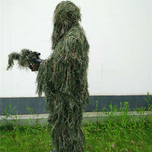 3D Universal Camouflage Suits Woodland Clothes Adjustable Size Ghillie Suit For Hunting Army Military Tactical Sniper Set