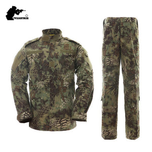 MULTICAM Uniform Serpentine Camouflage Tactics Suit Jungle Snake Pattern Camouflage sets