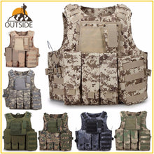 Load image into Gallery viewer, Camouflage Hunting Military Tactical Vest Armor Hunting Vest CS SWAT Team Outdoor Jungle Equipment