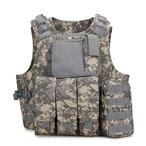 Camouflage Hunting Military Tactical Vest Armor Hunting Vest CS SWAT Team Outdoor Jungle Equipment