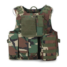 Load image into Gallery viewer, Camouflage Hunting Military Tactical Vest Armor Hunting Vest CS SWAT Team Outdoor Jungle Equipment